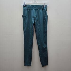 Fitst4 Sports Women's Equestrian Riding Breeches Leggings Stretch Green Small